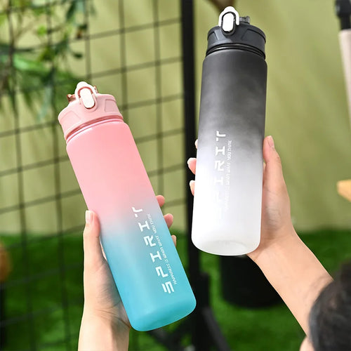 1PCS 800ML Large Capacity Sports Water Bottle Leak Proof Colorful