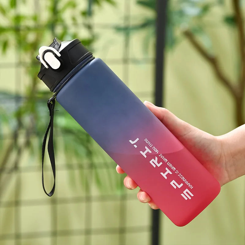 1PCS 800ML Large Capacity Sports Water Bottle Leak Proof Colorful