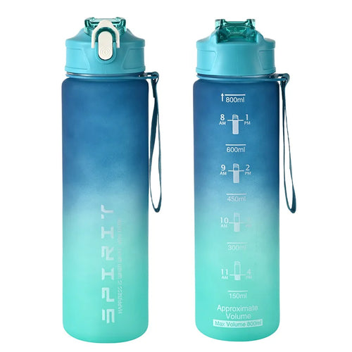 1PCS 800ML Large Capacity Sports Water Bottle Leak Proof Colorful