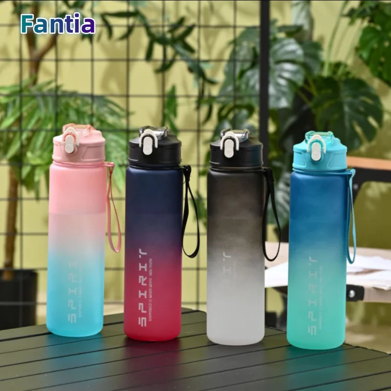 1PCS 800ML Large Capacity Sports Water Bottle Leak Proof Colorful